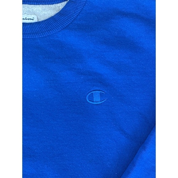 Champion Authentic Athleticwear Crewneck Blue Sweatshirt Mens Size Large - Picture 3 of 10